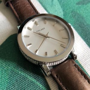 Sold. DKNY leather watch women’s watch